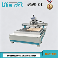 Routeur CNC industriel 3 axes 2140 ATC avec table à vide et changeur d'outils automatique pour la fabrication de portes et d'armoires en bois