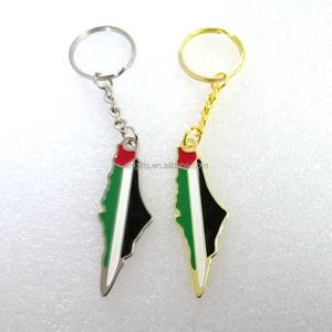Llavero con la Bandera de Palestina, Listo para Enviar, Esmalte Suave, Venta al Por Mayor - Product Image 1