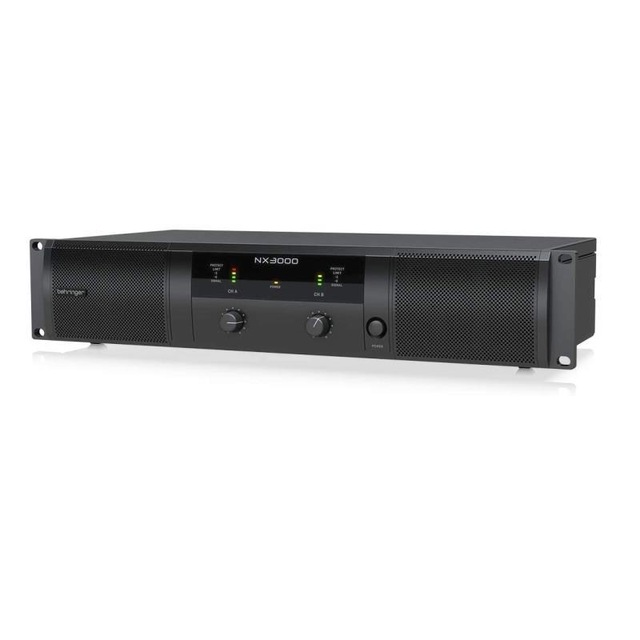 Behringers NX3000 Class D Speaker Power Amplifier With DSP Control Speaker Impedance Compensation Amplifier