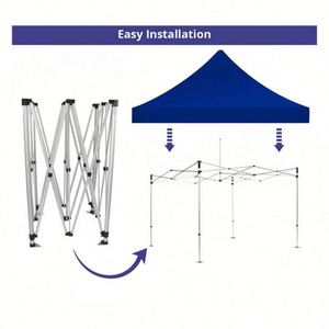 Bandera para Carpa con el Logotipo de su Cliente y Nombre de su Empresa, Bandera para Eventos Comerciales, Ferias Gastronómicas, Mercados de Agricultores - Product Image 3