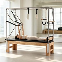Machine de Pilates Cadillac en bois de chêne de qualité commerciale avec lit réglable et imperméable, équipement de studio de Pilates pour la santé