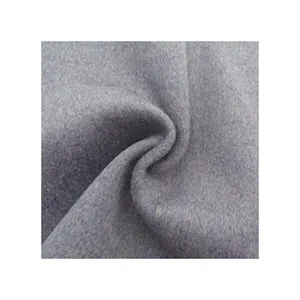 Double Face Wolle Polyester Blended Woll mantel Stoff zwei Seiten Wolle Stoff geschnitten Samt gewebt Fleece Textil für Mantel