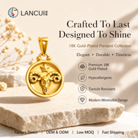 Pendentif rond en acier inoxydable avec face gravée, dos poli, motif carte des étoiles, bijoux zodiacaux personnalisés, OEM