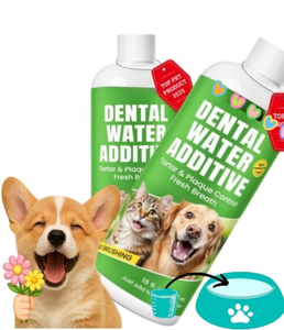 Ambientador de aliento para perros OEM/ODM para limpieza de dientes, aditivo de agua dental enzimático para perros, refresca el aliento y reduce el suplemento de sarro - Product Image 1
