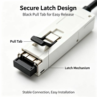 Kabel DAC 400G QSFP-DD ke 400G QSFP-DD Pasif Direct Attach Copper Cable 400GBASE-CR8 8x50G PAM4 untuk Switch Server NIC