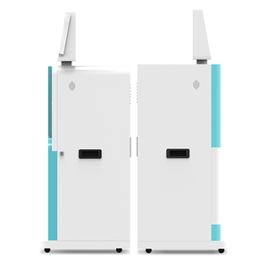 18.5 ''Multi-Touch không thấm nước màn hình phẳng lớn chính phủ Giao tự phục vụ kiosk với bánh xe di động kiốt - Product Image 3