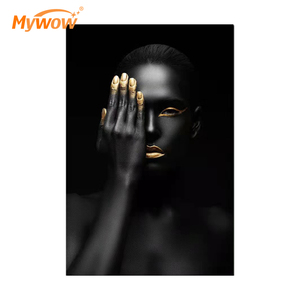 Lienzo abstracto chica Africana decoración paisajismo arte artesanía moderna hogar <span class=keywords><strong>pinturas</strong></span> al óleo niñas arte africano pintura <span class=keywords><strong>de</strong></span> pared - Product Image 4