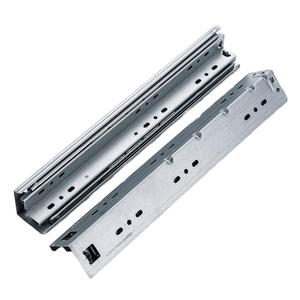 Rail coulissant en forme de L robuste Glissière de <span class=keywords><strong>tiroir</strong></span> Rail de guidage à billes en acier à trois sections Rail de rail monté au fond à angle droit - Product Image 1