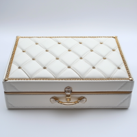 Emballage cadeau cosmétique de luxe sur mesure, boîte à parfum, boîte en cuir PU faite à la main