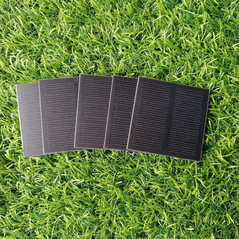 ソーラーおよび太陽光発電パネル0.45w90mAスクエア単結晶小型ソーラーパネルPanneauSolaireミニPETソーラーパネル60x60 5v
