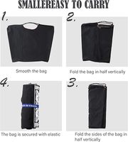 DICHOS Sac d'épicerie réutilisable en nylon polyester imperméable pliable Produit écologique