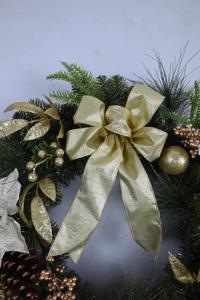 Corona Navideña Artificial Decorativa Personalizada en Oferta, Corona Artificial de Piñas de Pino de 30 Pulgadas - Product Image 3