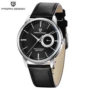 Pagani Design 1654 <span class=keywords><strong>orologio</strong></span> analogico al quarzo da uomo con bracciale in pelle Business Sports Top Brand Simple Relogio Masculino Black - Product Image 3