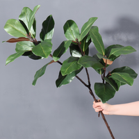 Ranting Daun Magnolia Buatan Laris Manis, Rangkaian Bunga Daun Besar, Desain Lanskap, Dekorasi Hotel & Showroom