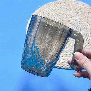 0952 Gobelet de bain de bouche, Gobelet domestique avec poignée, Gobelet simple pour brosse à dents, Gobelet de lavage pour enfants, Transparent, Gobelet de luxe léger pour brosse à dents - Product Image 2