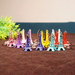 Porte-clés 3D Tour Eiffel Porte-clés de voiture en métal à breloques Français <span class=keywords><strong>Paris</strong></span> Voyage Souvenir Couple Ami Cadeau Bijoux de mode Décoration - Product Image 2