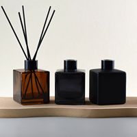 Aromathérapie 100 ml verre noir diffuseur bouteille 200 ml luxe maison diffuseur bouteilles diffuseur bouteille 250ml avec roseau bâton
