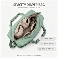 Sac à langer matelassé grande capacité, sac à bandoulière pour bébé, sac de maman en nylon matelassé, sac d'hôpital