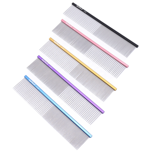 Cepillo de Aseo Profesional OEM para Mascotas, de Acero Inoxidable, Ligero, con Púas Largas, para Pelo de Gato, con Logotipo Personalizado, Venta Caliente - Product Image 1
