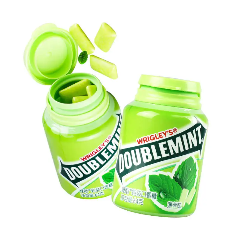 Abgefülltes Original DOUBLE MINT Minz geschmack 64g zuckerfreies Xylitol Kaugummi Xylitol Großhandel