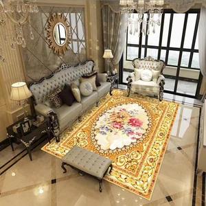 Lavable en machine vintage floral boho antiderapant basse peluche pour la restauration et le bureau - Product Image 1