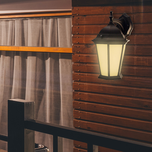 Aplique de farol de pared con certificación UL, decoración de calle de jardín, iluminación de pared exterior con 1 bombilla - Product Image 3