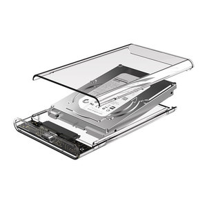 Portable SATA <strong>USB</strong> Type C 3.1 2.5 Inch HDD Enclosure Transparent Plastic External Case for Hard <strong>Disk</strong> Drive - Product Image 3