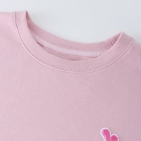 Tenues décontractées pour femmes en coton 100% avec logo personnalisé, ensembles de 2 pièces, hauts roses unis, ensembles de sweat-shirts et jupes pour femmes, 2024