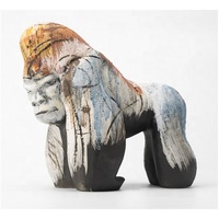 Ornement animal de sol de couleur fabriqué à la main Sculpture en céramique de lapin mignon nordique pour la décoration d'hôtel