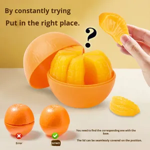 Enfants de 8 à 12 ans Jouet éducatif à monter soi-même Casse-tête stéréo 3D Oursin orange à l'ail Mini jouet assemblé en papier fabriqué à partir de plastique - Product Image 2