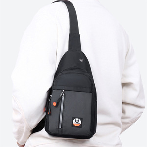 Men's Chest Bag Multi Functional Oxford Cloth Crossbody Bag For Everyday Outings Sports Cycling Gray Black Green Blue - Product Image 3