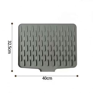 Silicone Drain <b>Mat</b> <b>for</b> Modern <b>Kitchen</b> <b>Sink</b> | Fruit & Vegetable Drainer, Countertop Drying <b>Mat</b>, Pot Heat Resistant Pad - Product Image 2