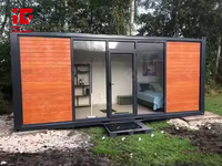 Maisonnette modulaire préfabriquée de 20 pieds, certifiée CE, design professionnel, installation rapide, design moderne, faible coût, haute qualité, appartement prêt à l'emploi