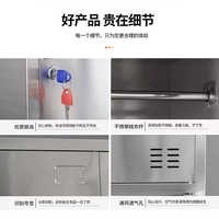 Casier ventilé en acier inoxydable CleanSteel pour accessoires de salle blanche et stockage d'équipements de protection individuelle