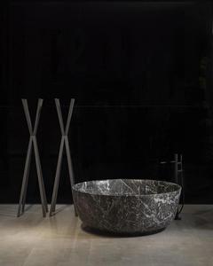 Baignoire autoportante en marbre noir <span class=keywords><strong>de</strong></span> conception occidentale, décoration <span class=keywords><strong>de</strong></span> villa personnalisée, marbre <span class=keywords><strong>de</strong></span> Nero Marquina - Product Image 2