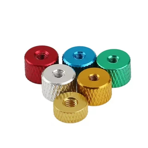 Dadi molettiati colorati in lega di alluminio anodizzato 6063 per l'industria mineraria, standard metrico nazionale - Product Image 4