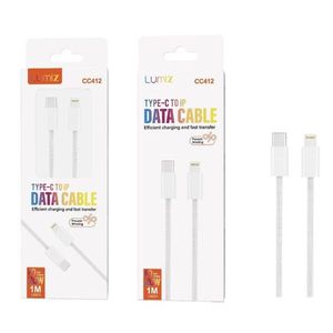 Câble de données Lumiz Type C vers IP 1M, charge efficace, transfert rapide - Product Image 1