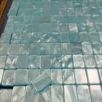 Ensemble de Mahjong Américain Teal Cyan Elite Social Club, Collection Boutique de Luxe Moderne avec Tuiles Acryliques Pliables, Dragon, Livraison Rapide