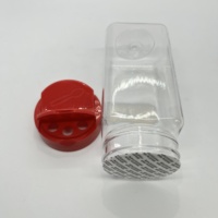 Bocaux carrés vides en PET de qualité alimentaire 8/15 oz, flacons de rangement en plastique en vrac pour épices, herbes, sel, poivre