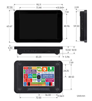 Carte de développement ESP32-C5 avec écran LCD 3,5 pouces à coins arrondis, panneau IPS, résolution 320 * 480, 262K couleurs