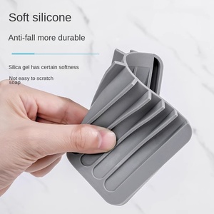 Jabonera personalizada impresa silicona cocina <span class=keywords><strong>ducha</strong></span> baño jabonera soporte con drenaje - Product Image 5