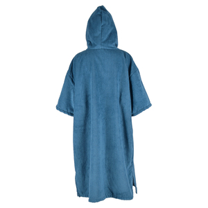 Poncho à capuche bleu foncé de qualité supérieure pour adultes Robe à langer de surf à glissière avant pour une utilisation en extérieur - Product Image 5