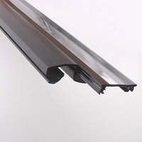 Abat-jour de plafonnier suspendu en polycarbonate industriel à LED noir mat