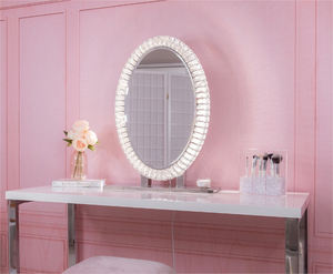 Espejo de Vanidad LED Rectangular Moderno con Sensor Táctil, Iluminación Iluminada, Marco de Acero Inoxidable, Diseño de Cristal para Uso en el Baño - Product Image 4