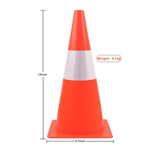 Conos de seguridad vial CITICITY de 12 pulgadas con cuellos reflectantes, conos naranjas para entrenamiento de fútbol, conos de carretera para estacionamiento - Product Image 5