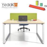 Bureaux modulaires ergonomiques au design moderne, construction bois-acier, tiroirs de rangement, pour 2 à 10 personnes, directement de l'usine