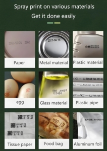 新款50毫米手持式喷墨打印机600dpi分辨率快干油墨1年日期代码编号标志纸箱塑料金属纸 - Product Image 3