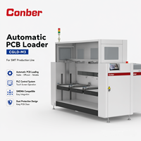 Déempileur automatique de cartes PCB SMT à moteur contrôlé par PLC Conber, machine à trois magazines pour l'assemblage de cartes PCB, garantie 1 an