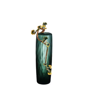 Noshman Decoratieve Helder Gekleurde Glazen Vazen Europese Cilindervazen Glas & Kristallen Vazen