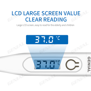 電子デジタル体温計家庭用高速読み取り医療機器プラスチック材料脇の下用電源 - Product Image 5
